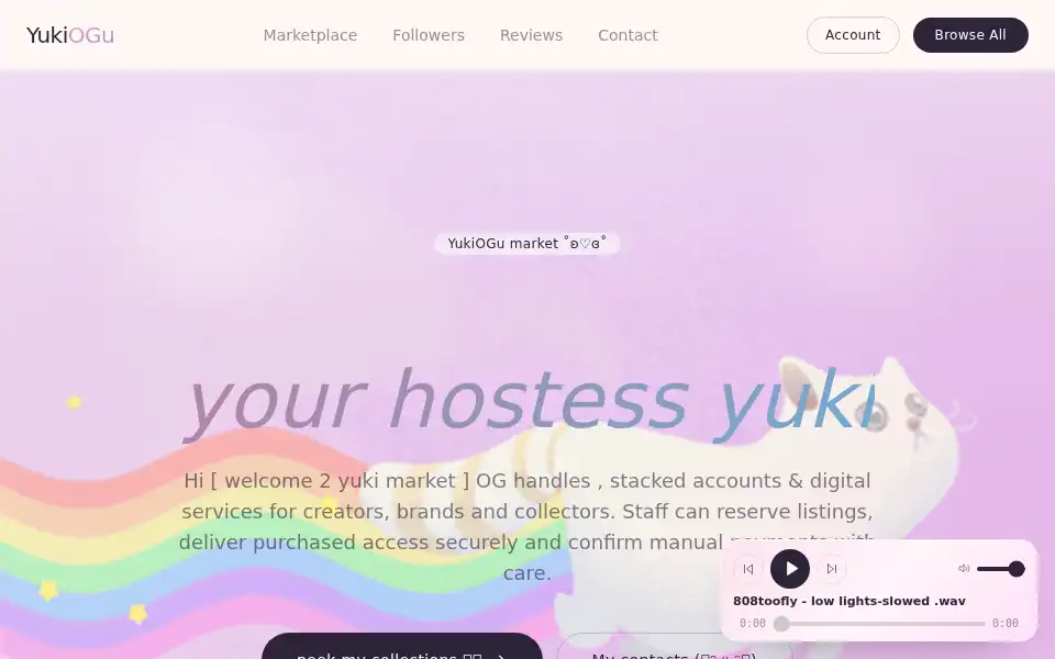 Screenshot of yukiogu.com