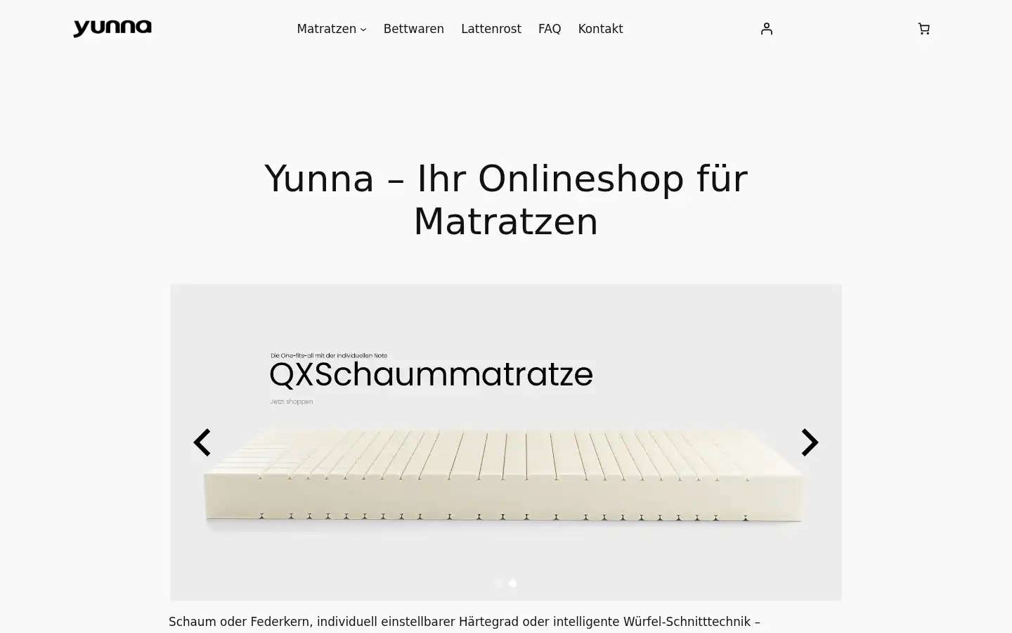 Screenshot of yunna.de
