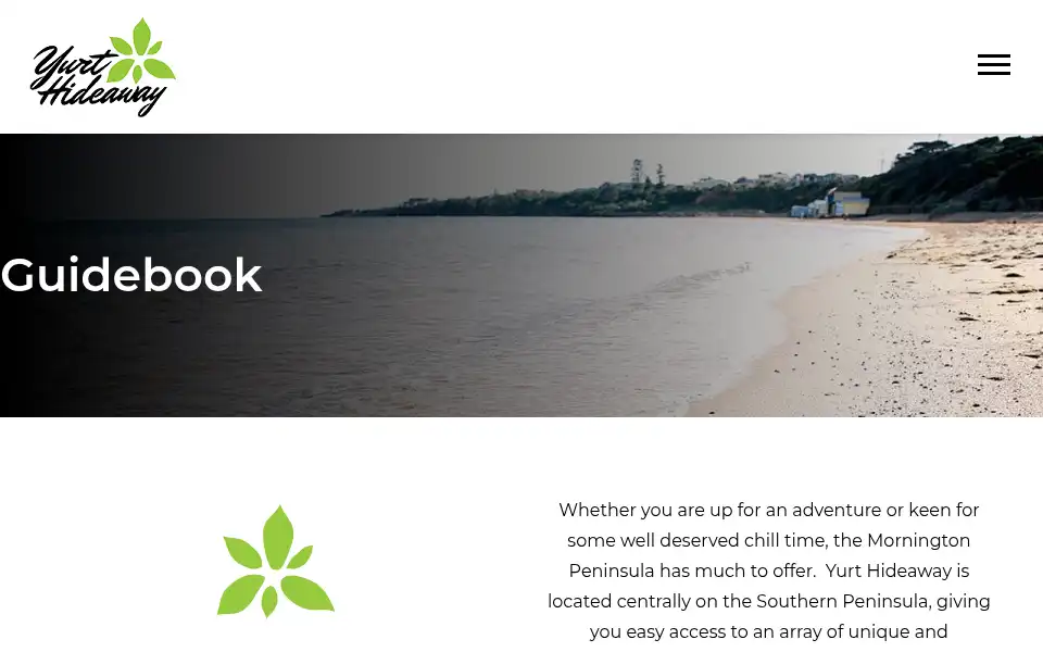 Screenshot of yurthideaway.com.au