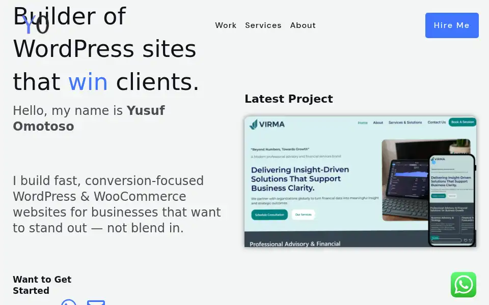 Screenshot of yusufomotoso.com
