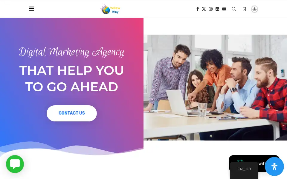 Screenshot of yway.co.uk