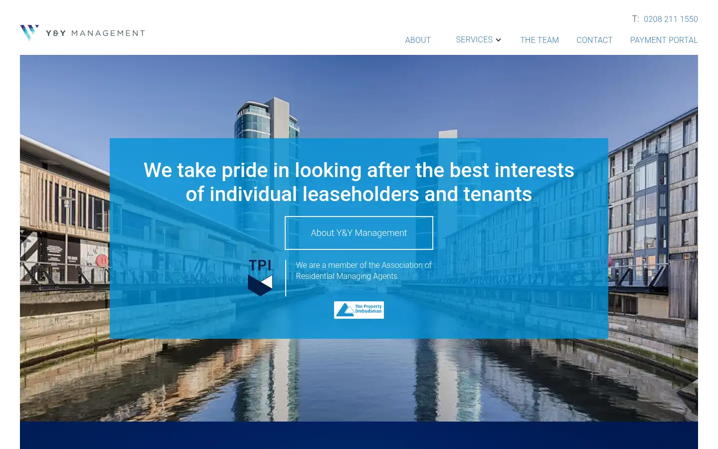 Screenshot of yymanagement.co.uk