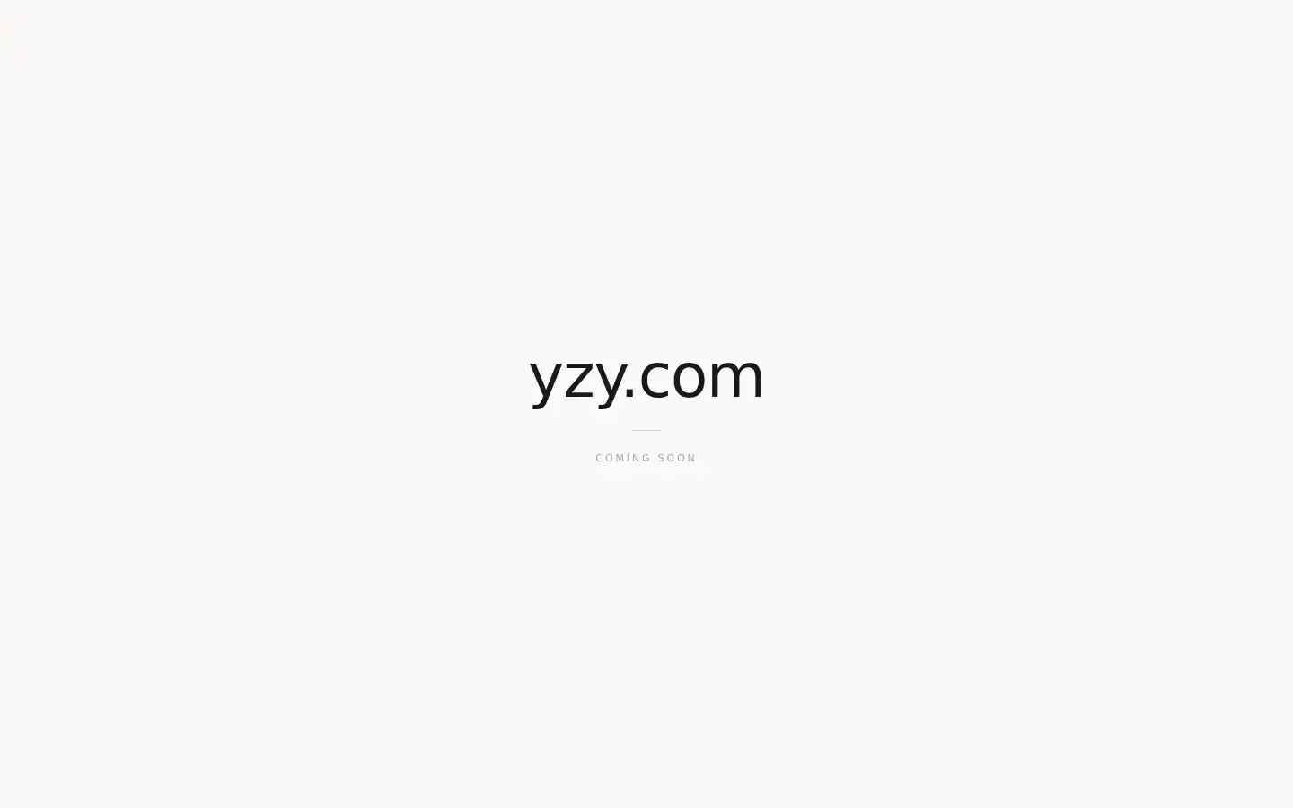 Screenshot of yzy.com