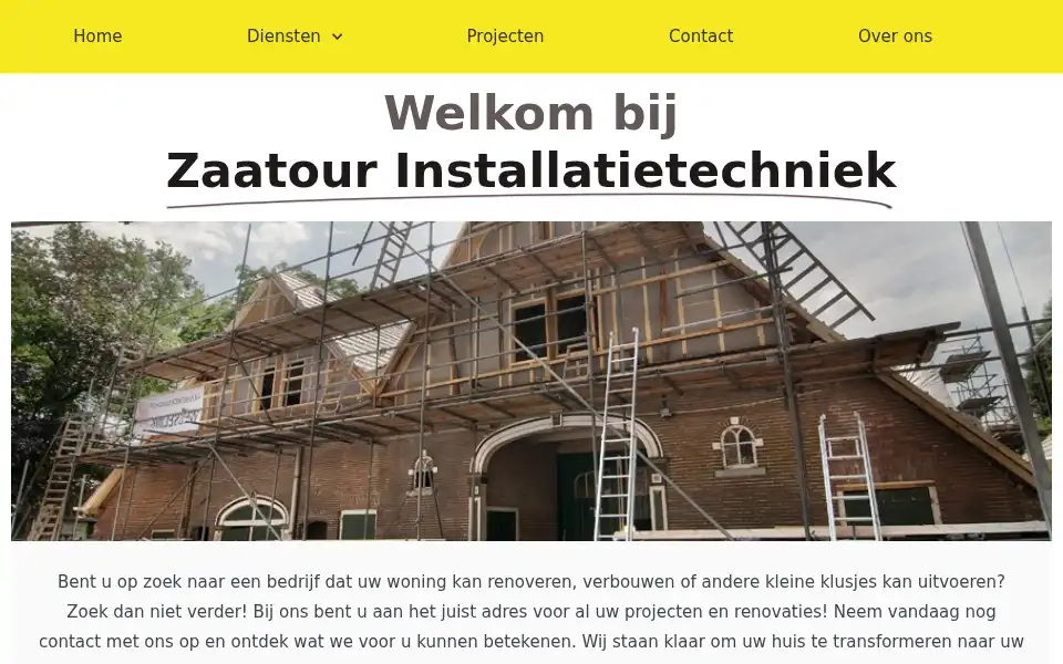 Screenshot of zaatour.nl