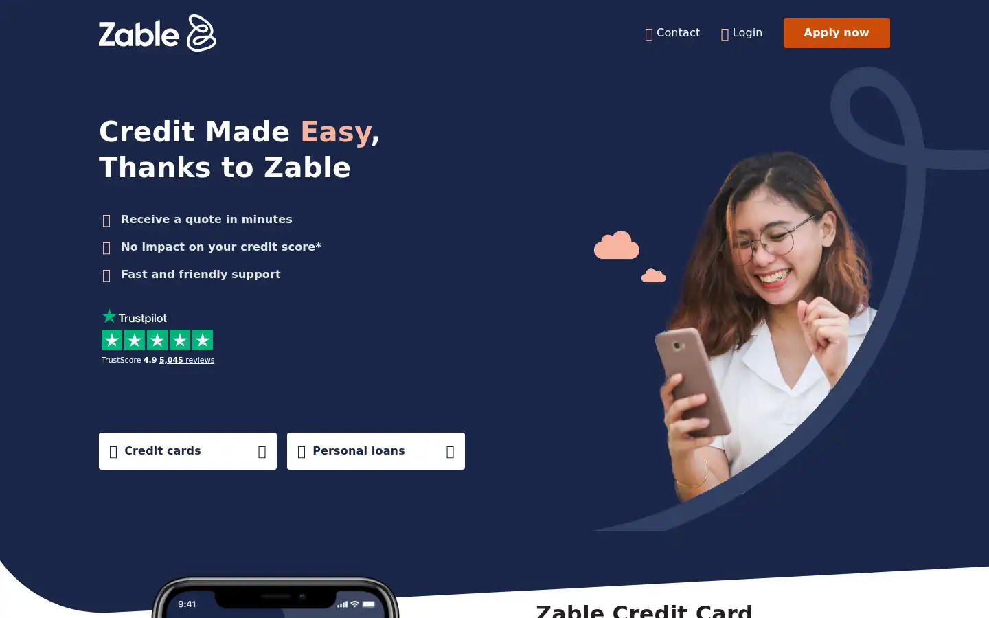 Screenshot of zable.com