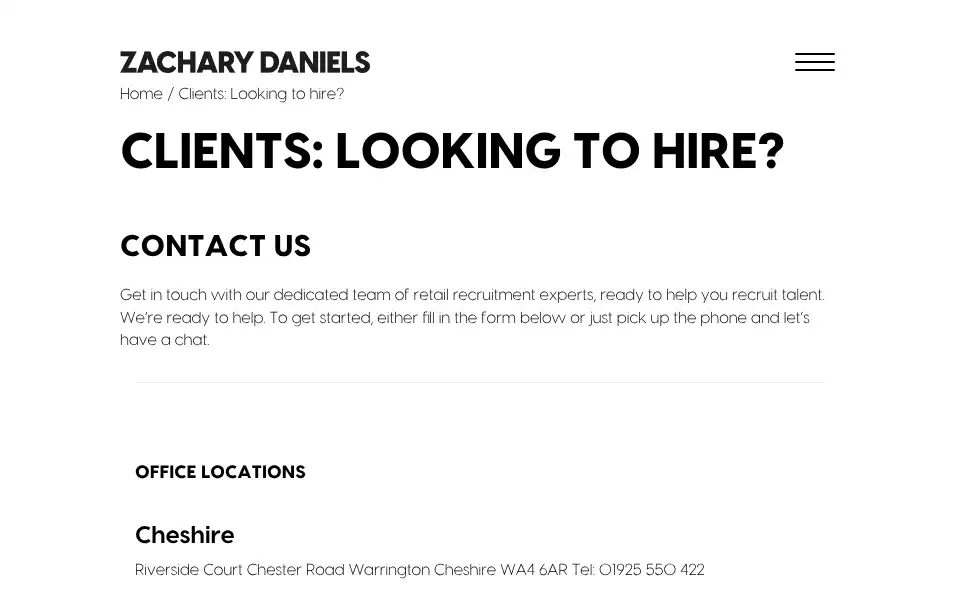 Screenshot of zacharydaniels.co.uk