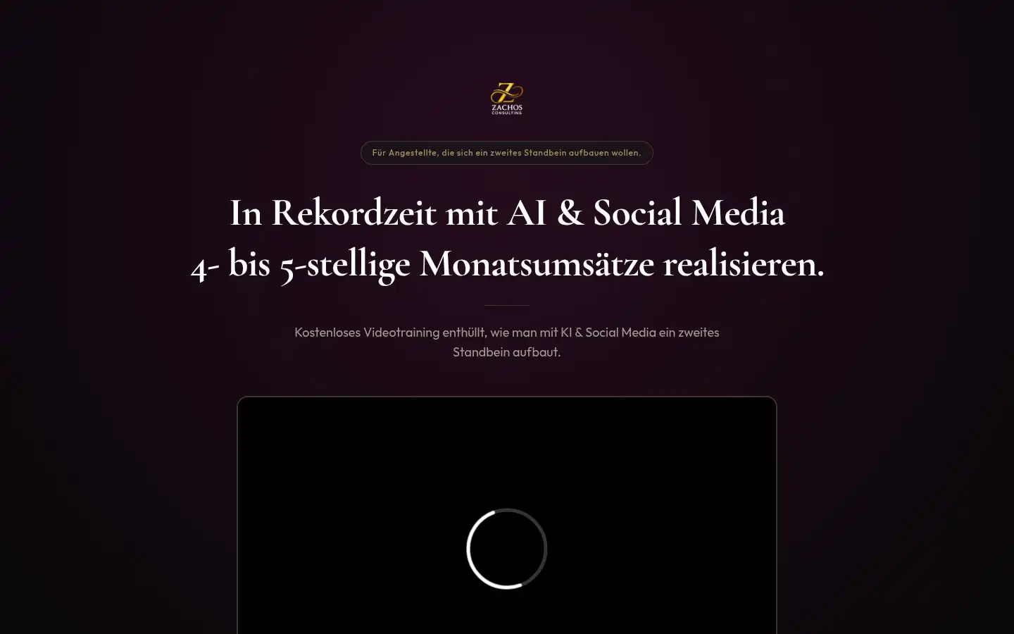 Screenshot of zachosconsulting.de