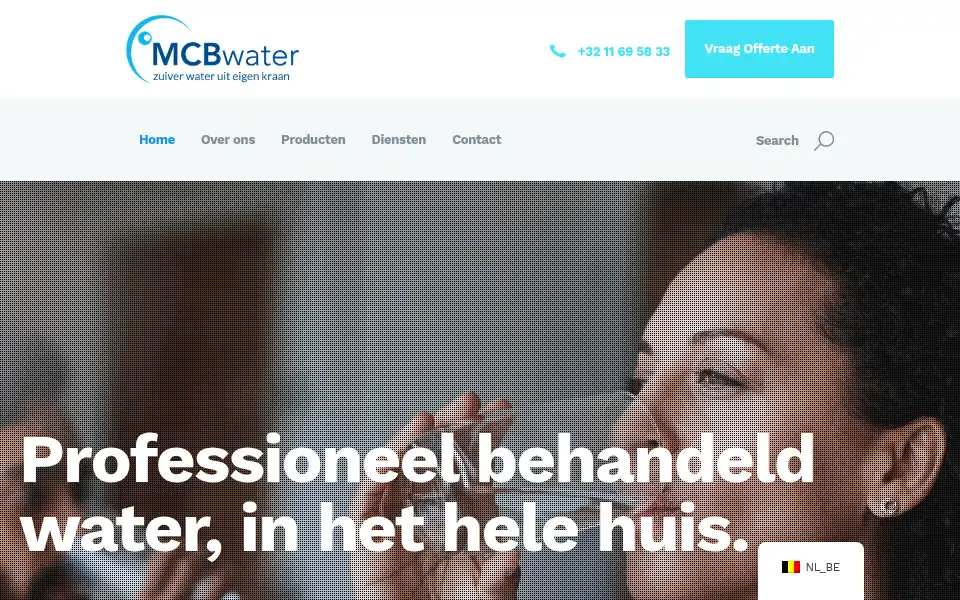 Screenshot of zachtwater.be