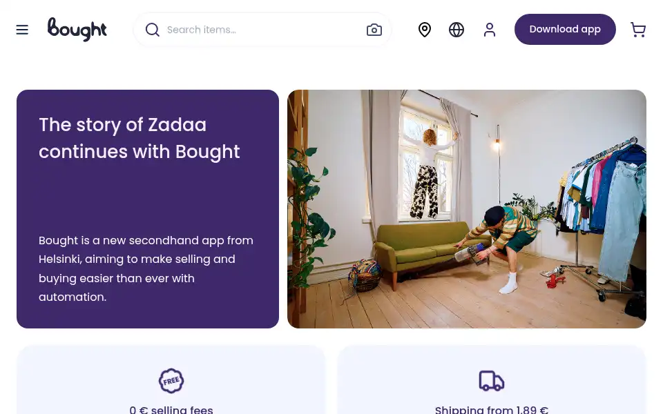 Screenshot of zadaa.dk