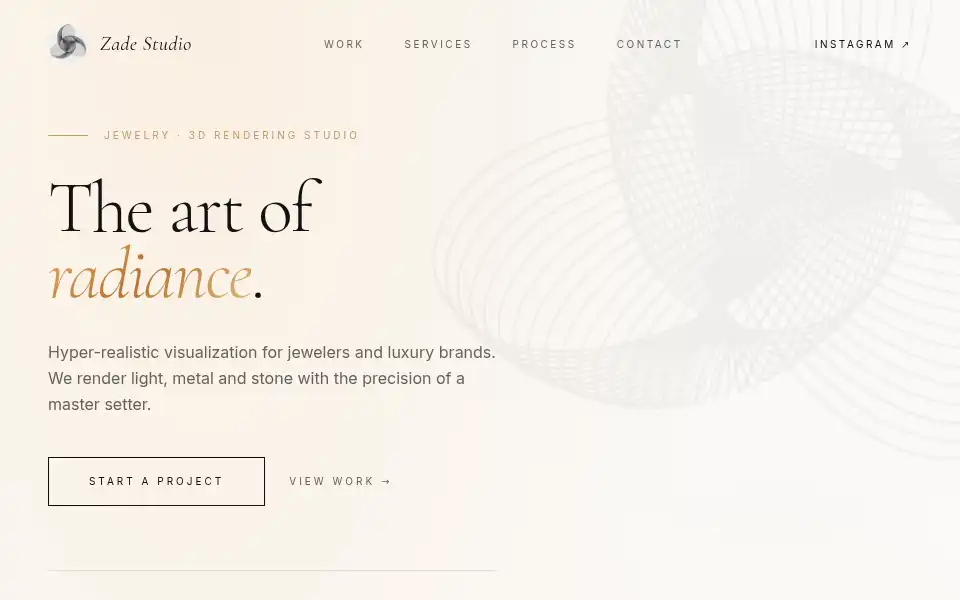 Screenshot of zadestudio.com