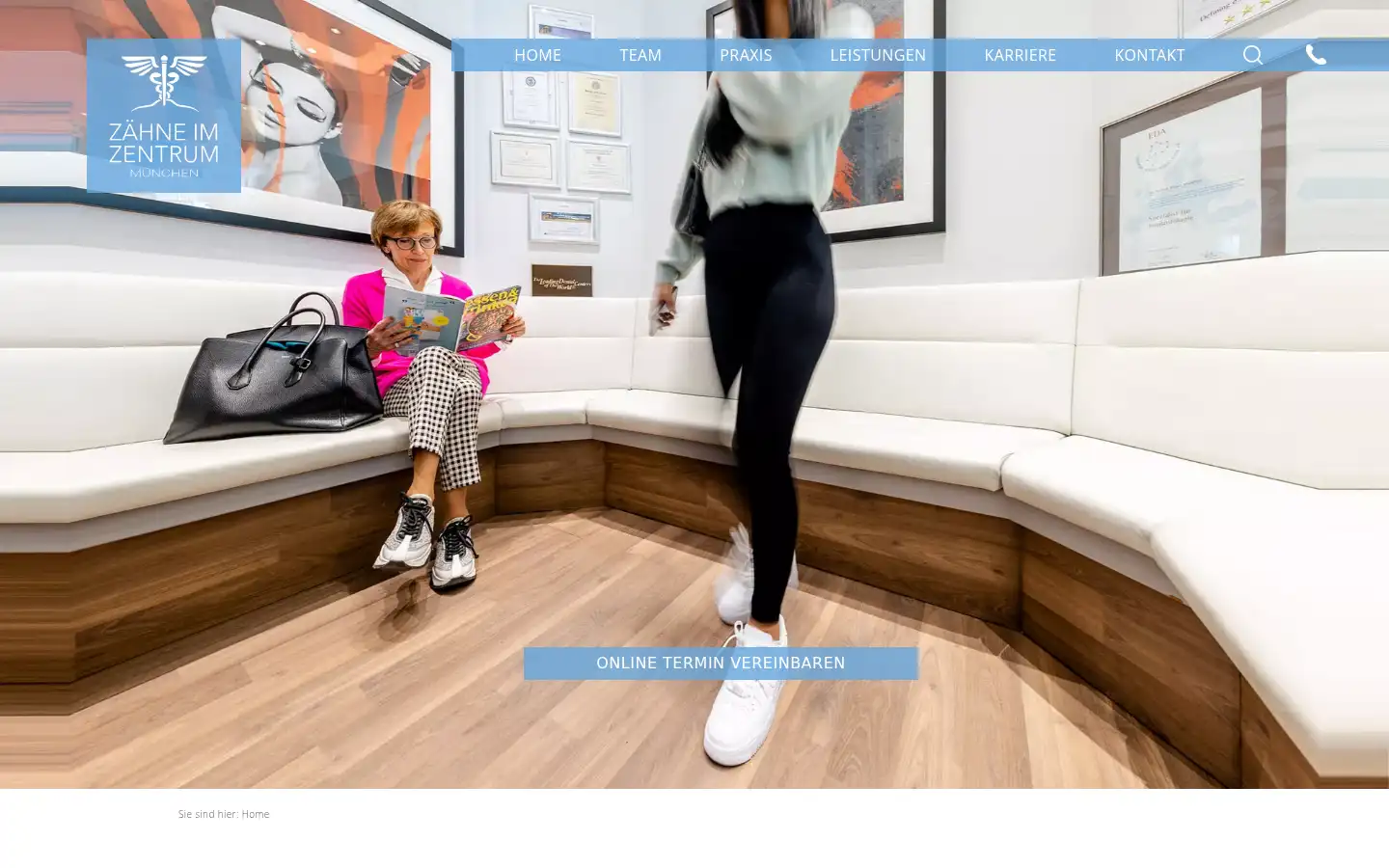 Screenshot of zaehne-im-zentrum.de