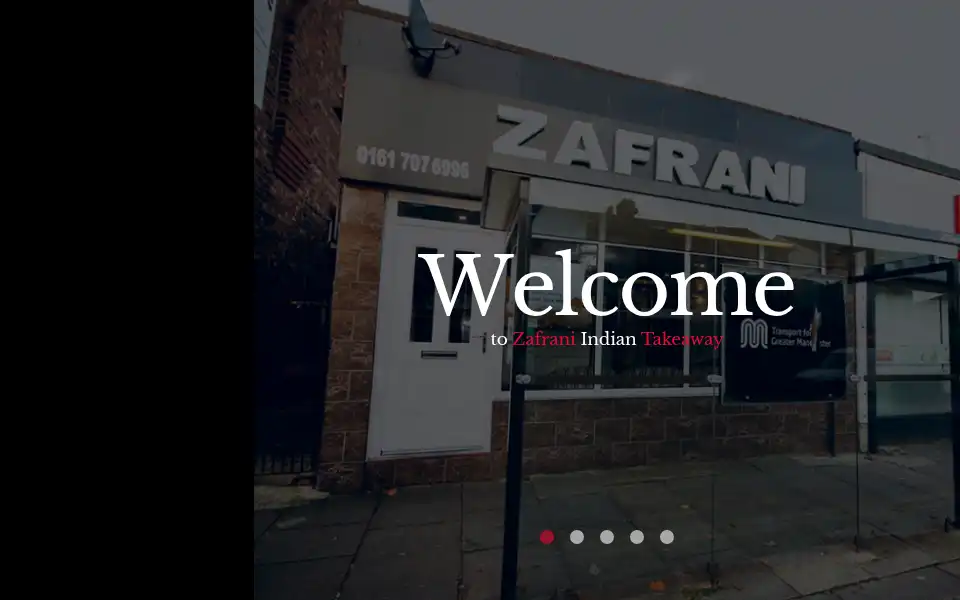 Screenshot of zafrani.co.uk