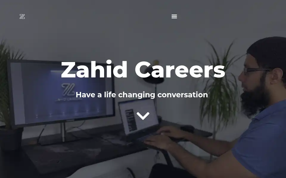 Screenshot of zahidcareers.com