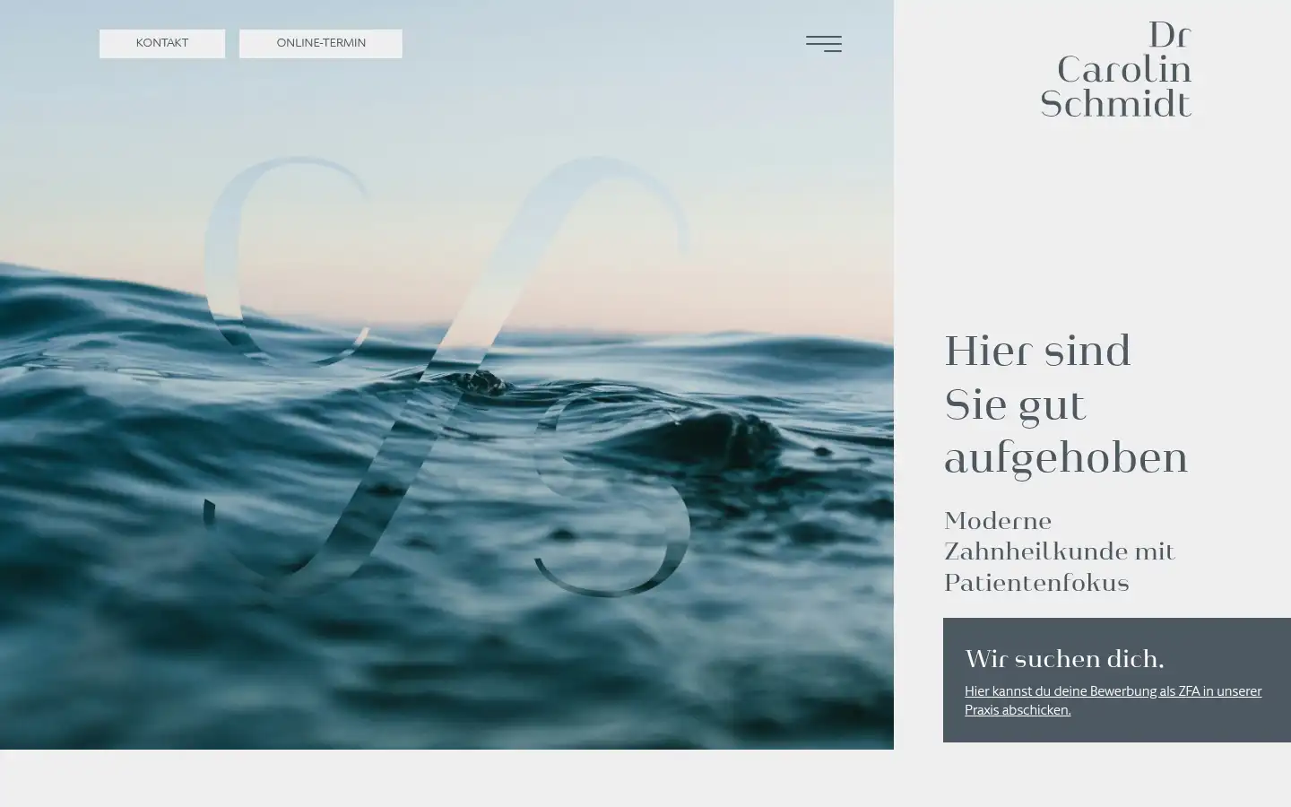 Screenshot of zahnmedizin-blankenese.de