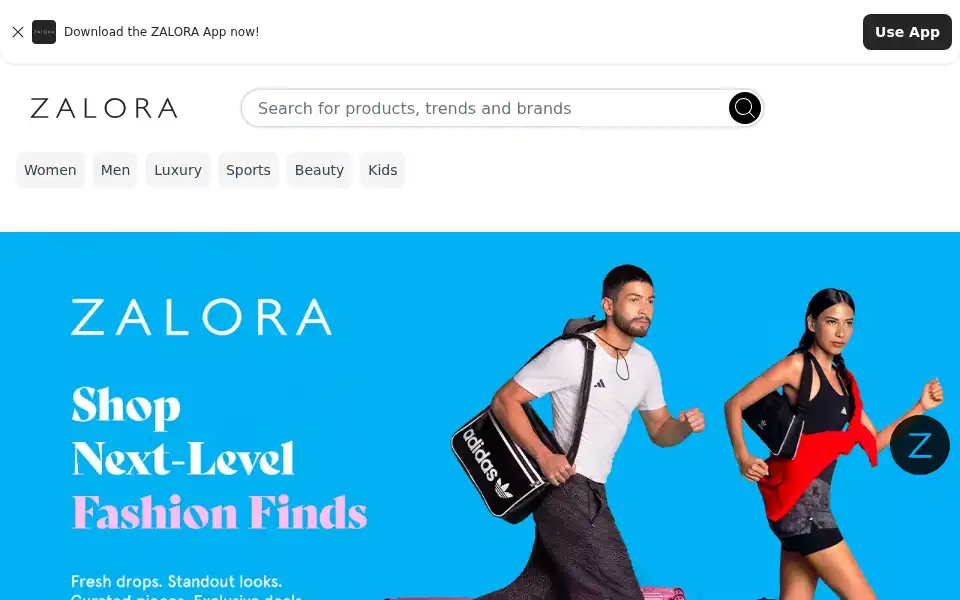 Screenshot of zalora.hk