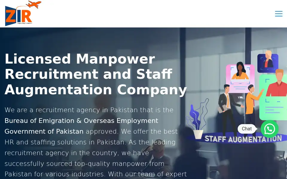 Screenshot of zamdainternational.com