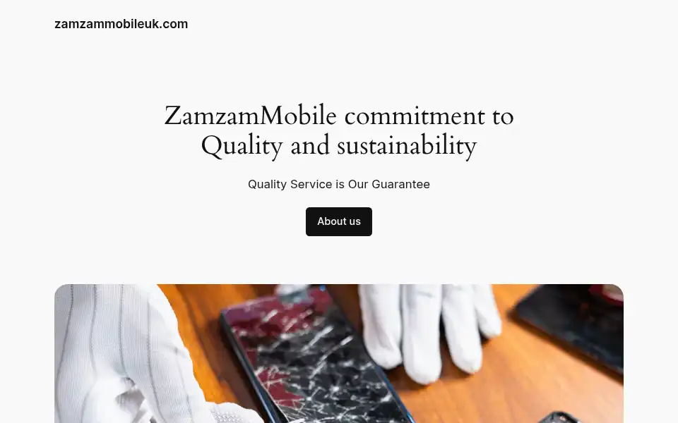 Screenshot of zamzammobileuk.com
