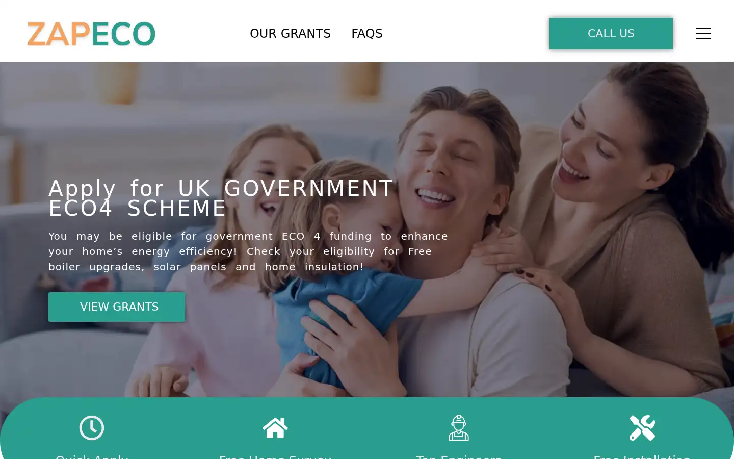 Screenshot of zapeco.co.uk