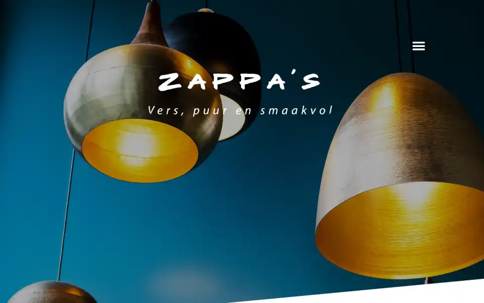 Screenshot of zappas.nu