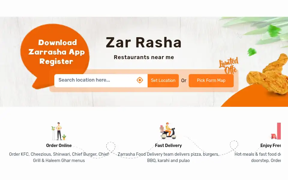 Screenshot of zarrasha.com