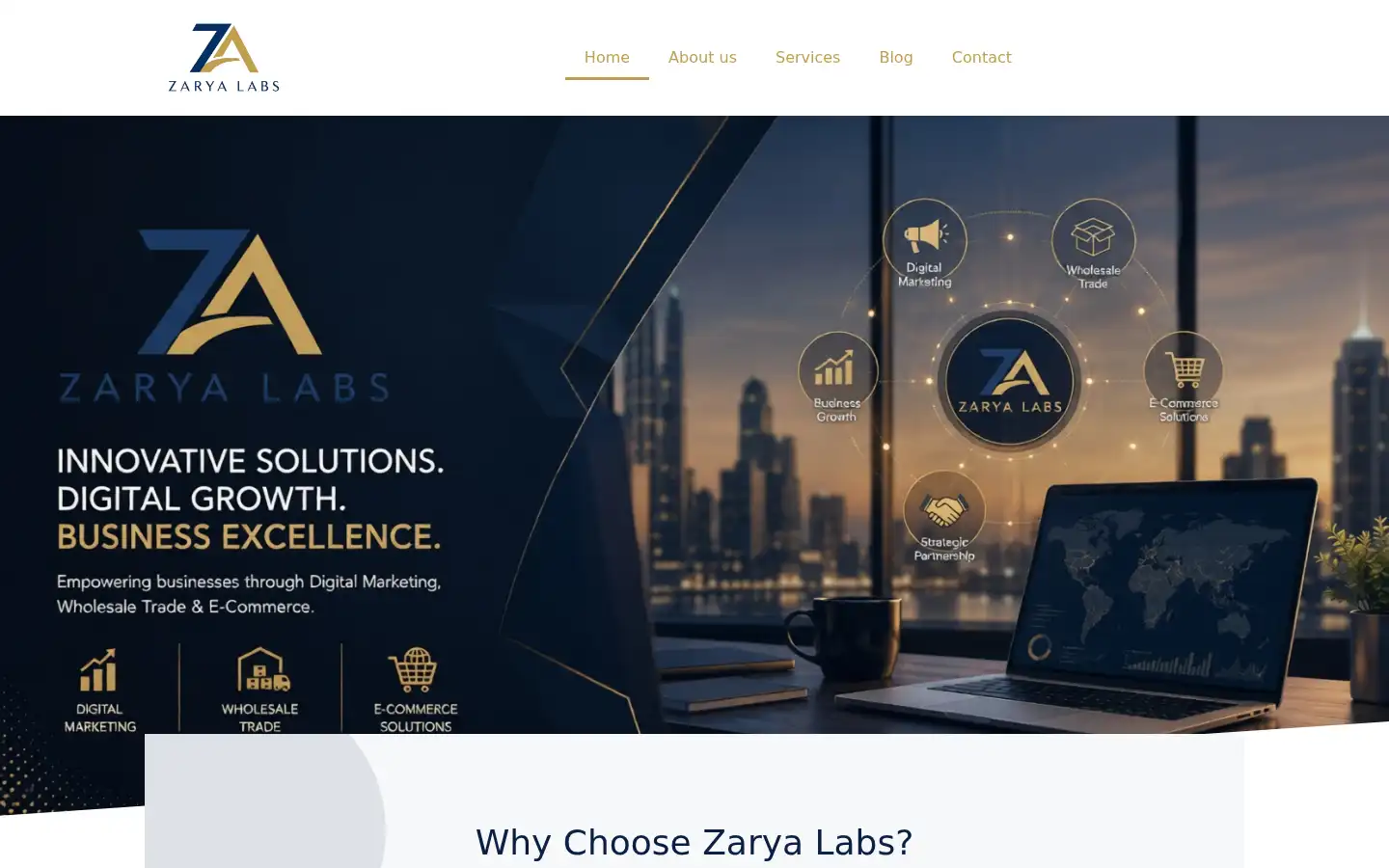 Screenshot of zaryalabs.com