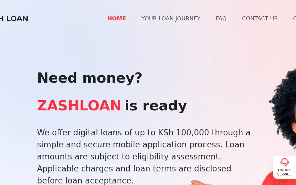 Screenshot of zashloan.com