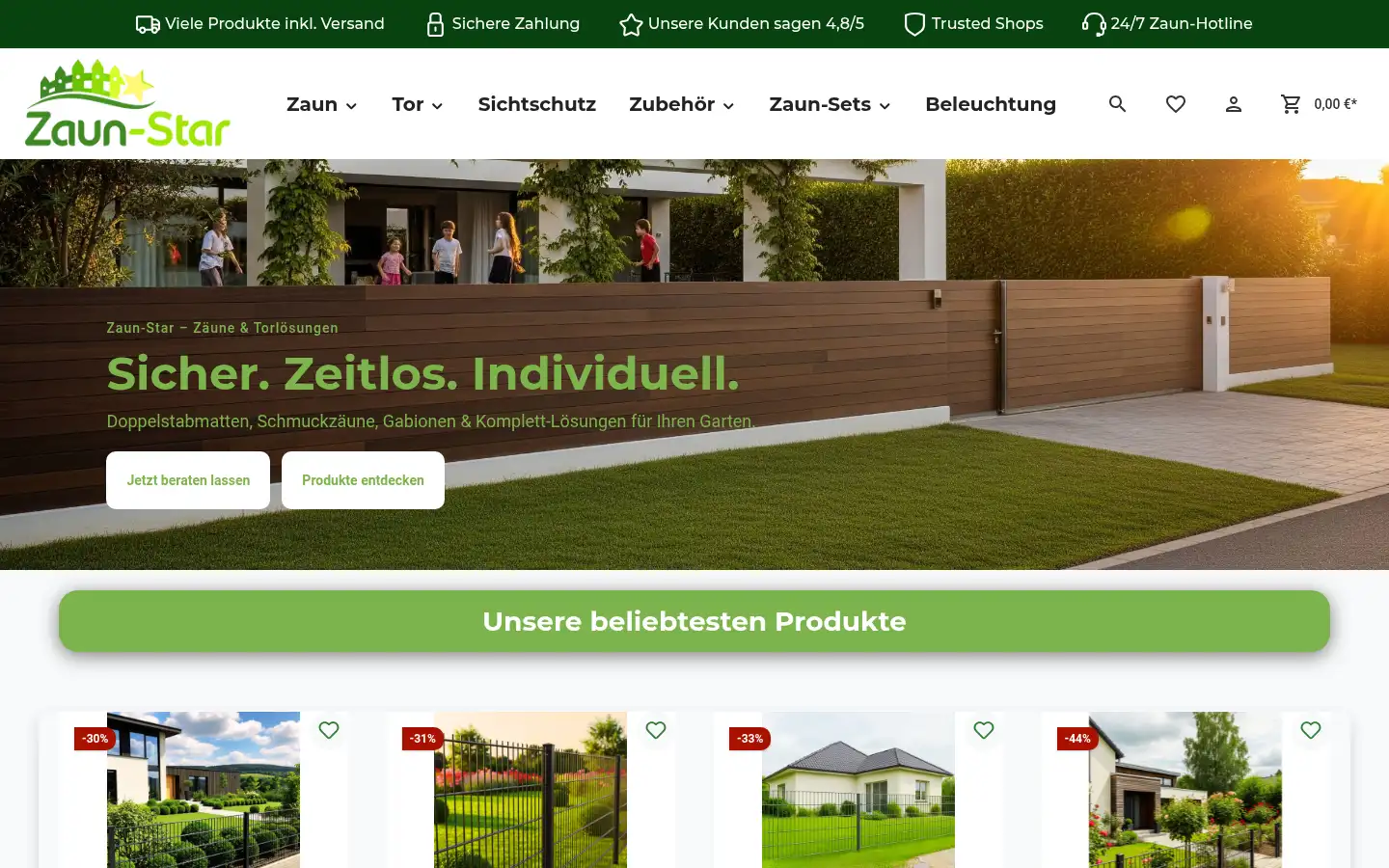 Screenshot of zaun-star.com