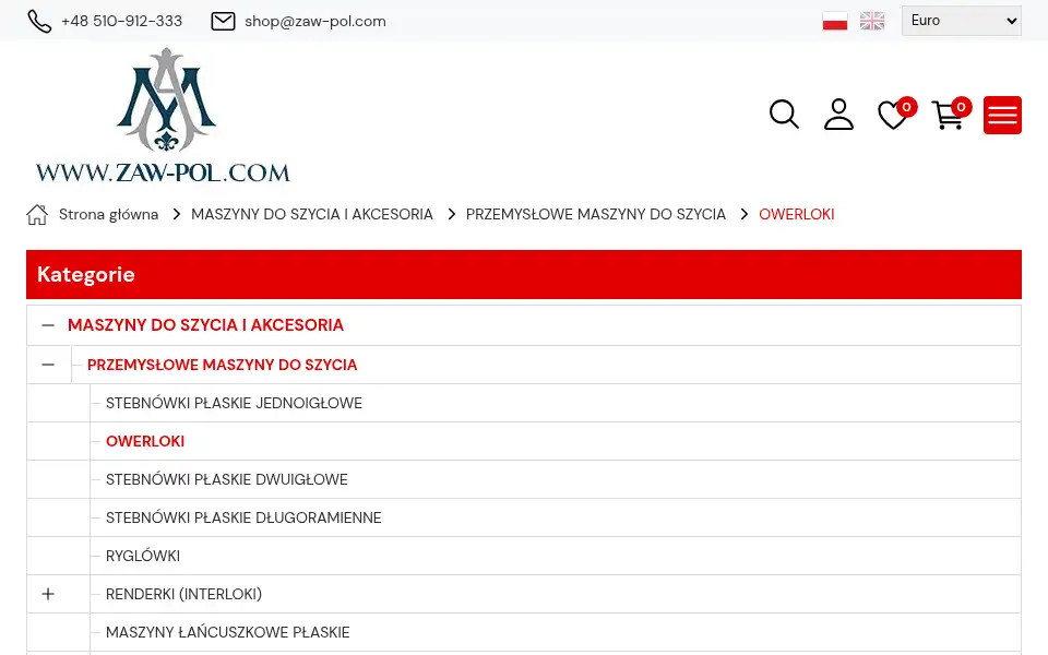 Screenshot of zaw-pol.com