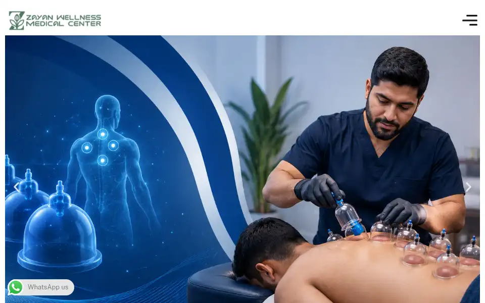 Screenshot of zayanwellness.com