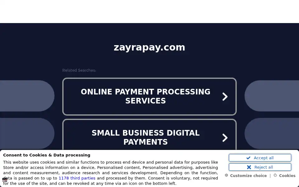 Screenshot of zayrapay.com