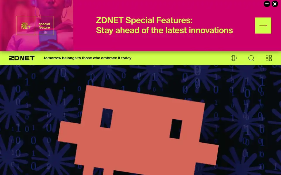 Screenshot of zdnet.com