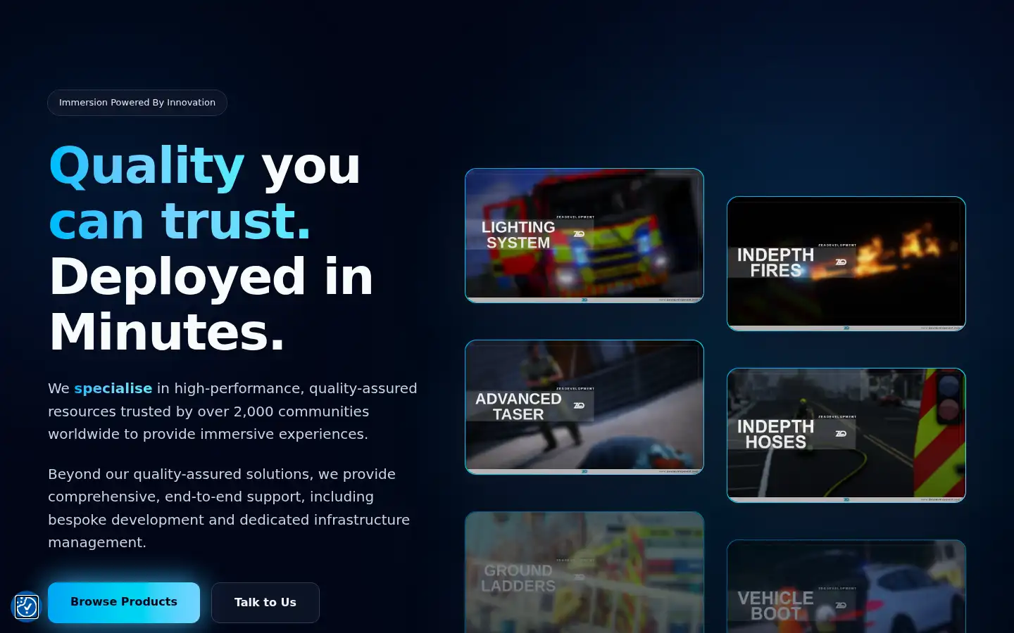Screenshot of zeadevelopment.com
