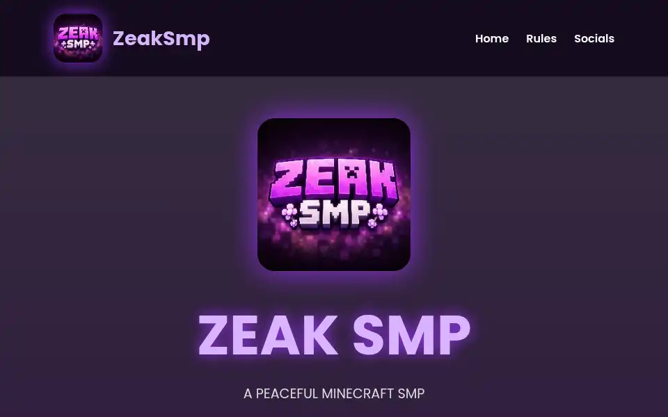 Screenshot of zeakmc.fun