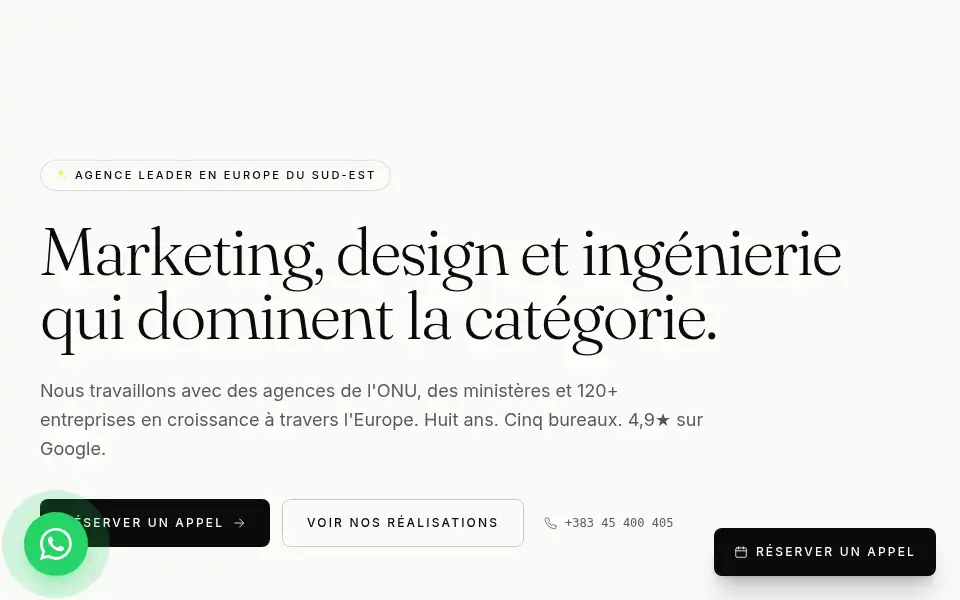 Screenshot of zebra.agency