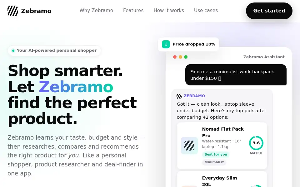 Screenshot of zebramo.com