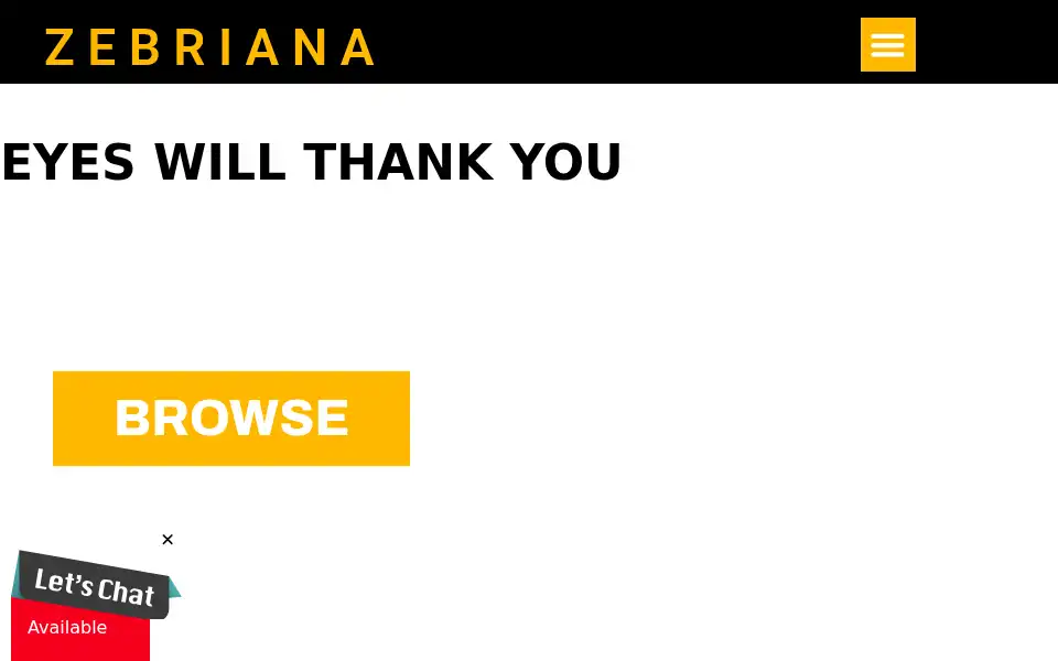 Screenshot of zebriana.in