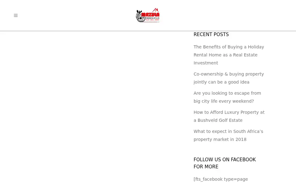 Screenshot of zebulaproperties.co.za