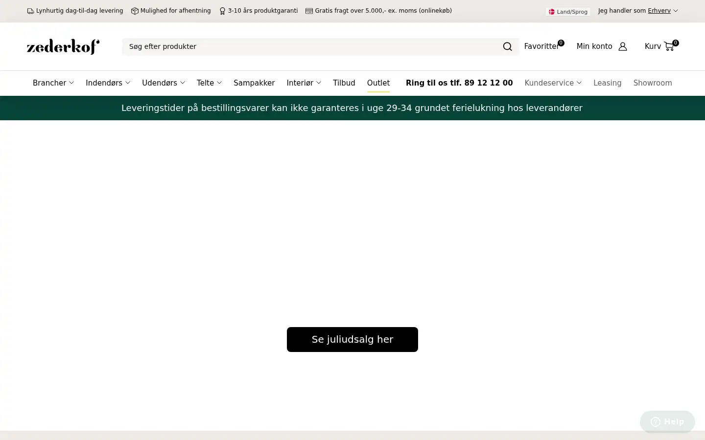 Screenshot of zederkof.dk