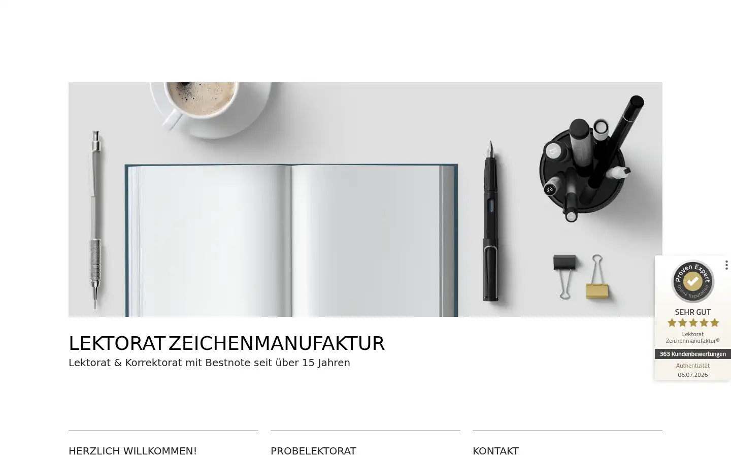 Screenshot of zeichenmanufaktur.de