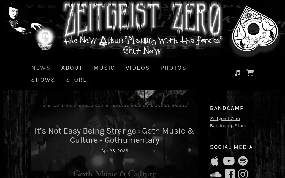 Screenshot of zeitgeistzero.com