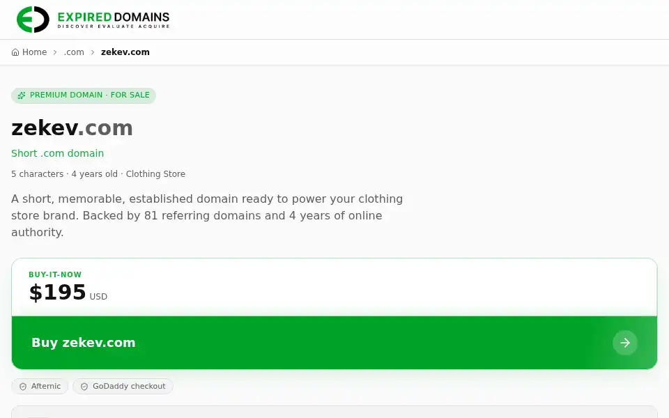 Screenshot of zekev.com