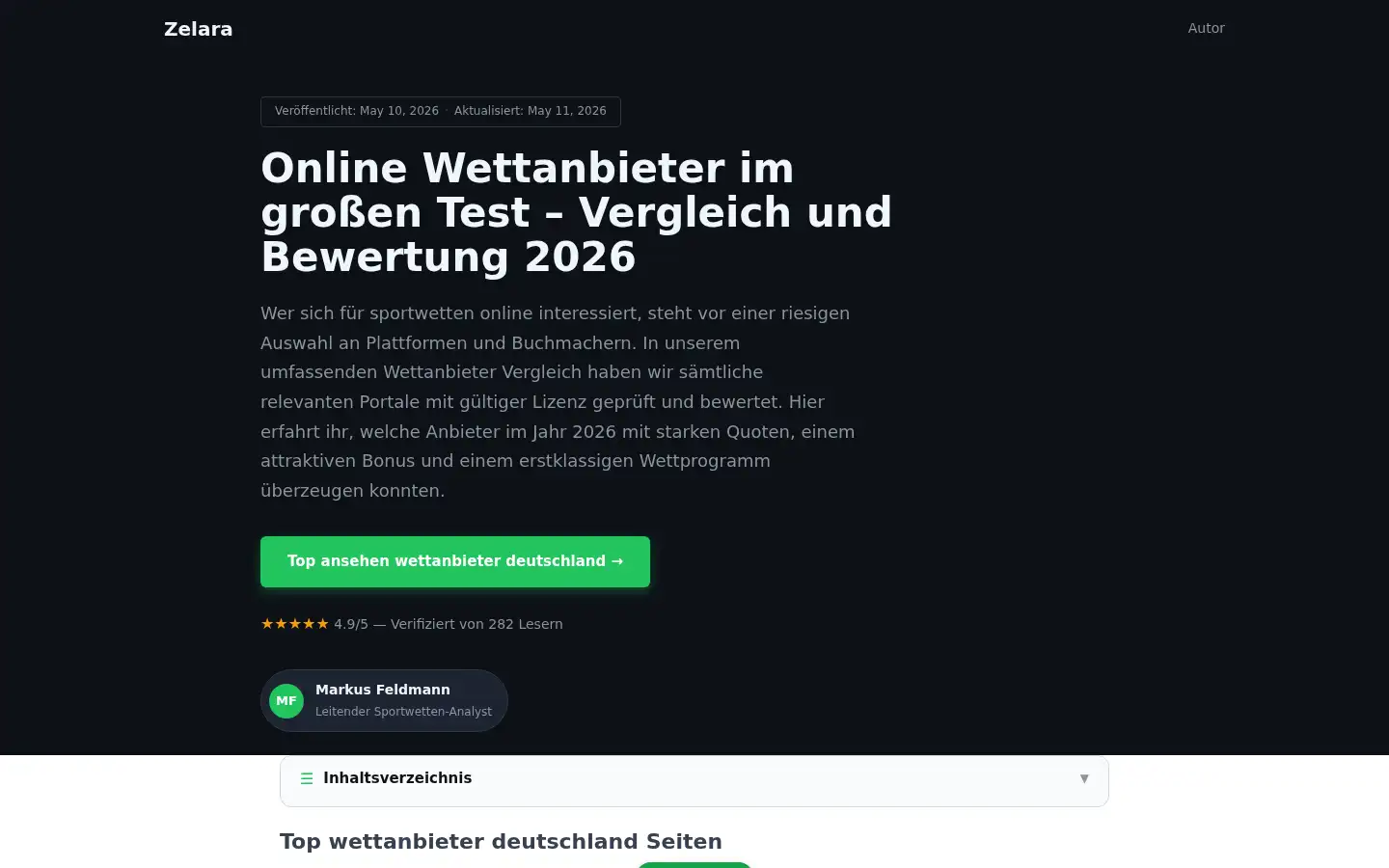 Screenshot of zelara.de