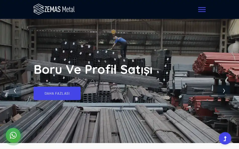 Screenshot of zemasmetal.com