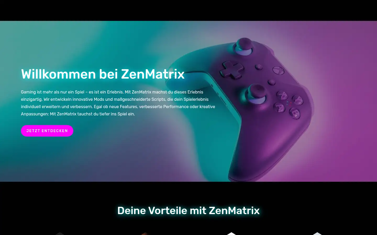 Screenshot of zen-matrix.de
