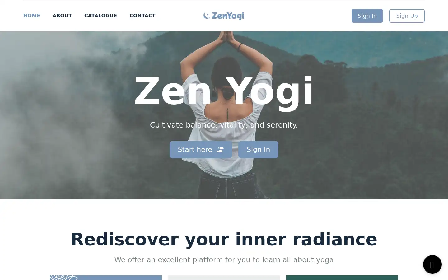 Screenshot of zen-yogi.co