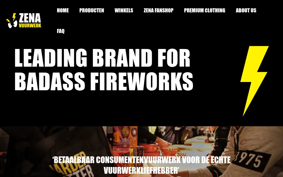 Screenshot of zenavuurwerk.nl