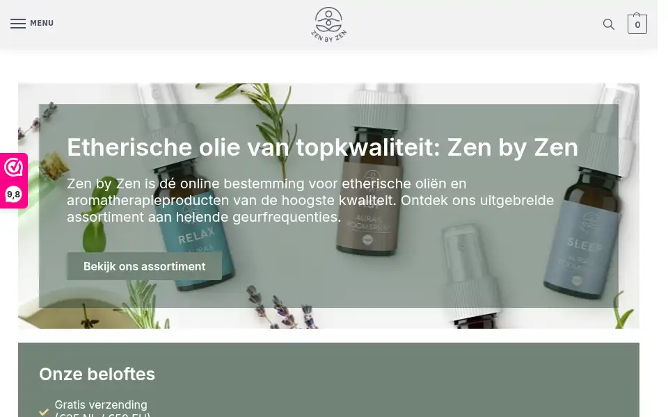 Screenshot of zenbyzen.nl