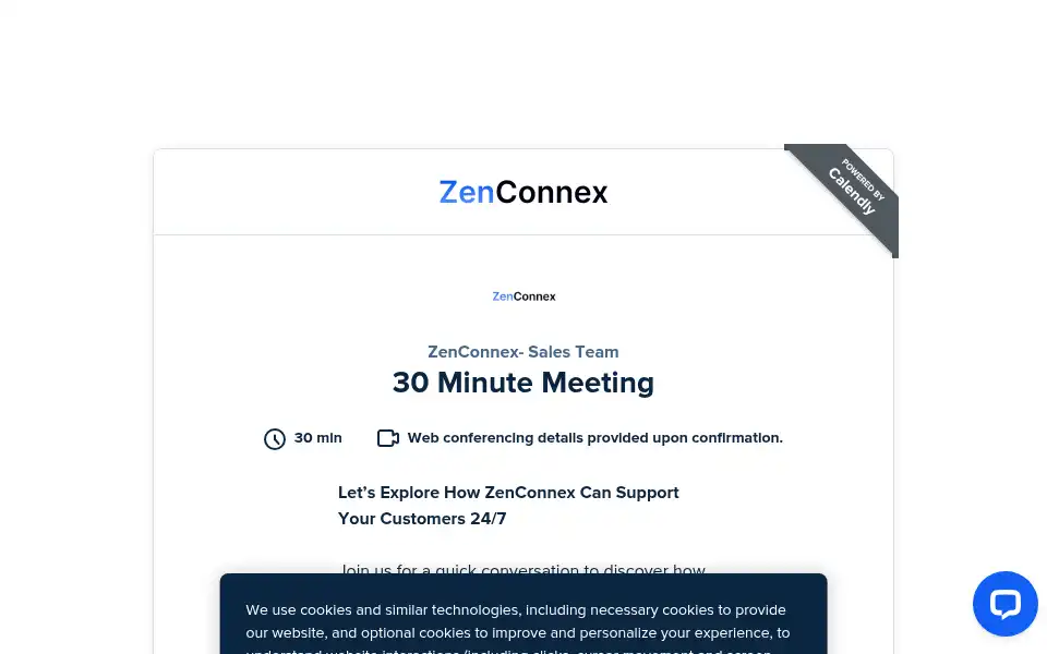 Screenshot of zenconnex.com