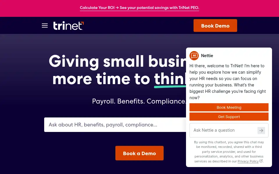 Screenshot of zenefits.com
